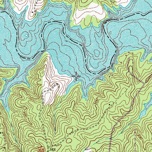 Topographic Map of Harlow Point, VA