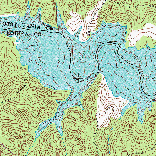 Topographic Map of Harlows Creek, VA