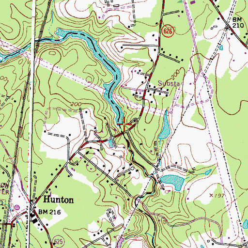 Topographic Map of Chickahominy Mill (historical), VA