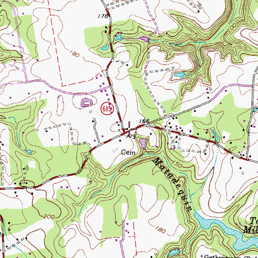 Topographic Map of Hughes Corner, VA