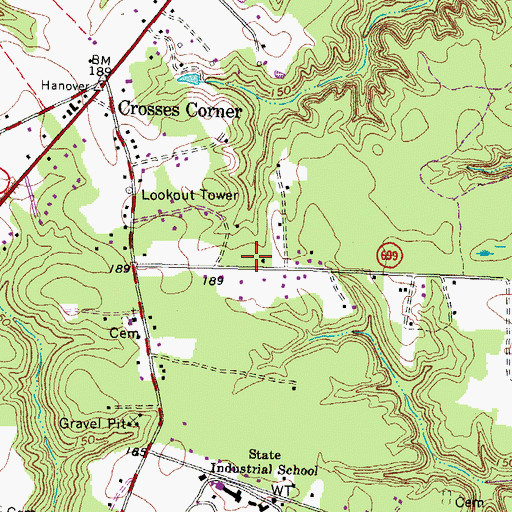 Topographic Map of School Number 5 (historical), VA