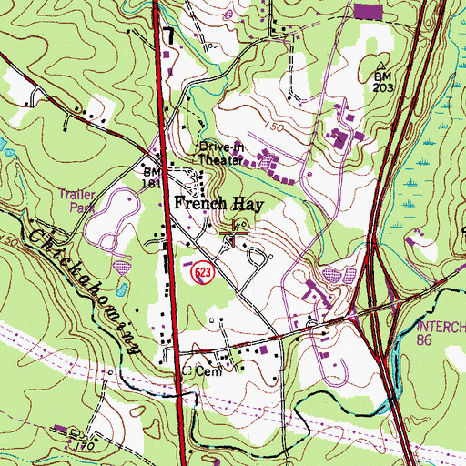 Topographic Map of Shemerhorn School (historical), VA