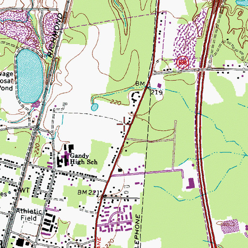 Topographic Map of Theresa A Thomas Medical Center, VA