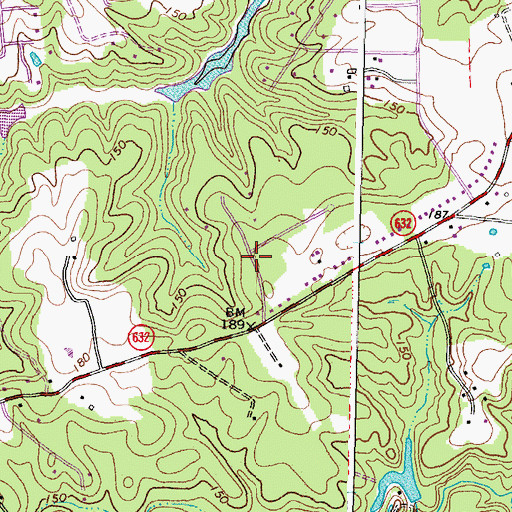 Topographic Map of Valley Oaks, VA