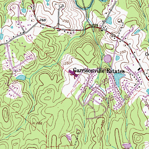 Topographic Map of A G Wright Middle School, VA
