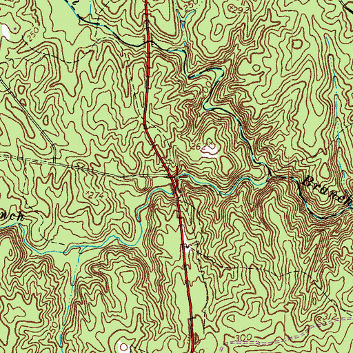 Topographic Map of Belle Fair Mill (historical), VA