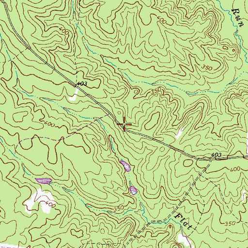 Topographic Map of Bridwells Corner (historical), VA