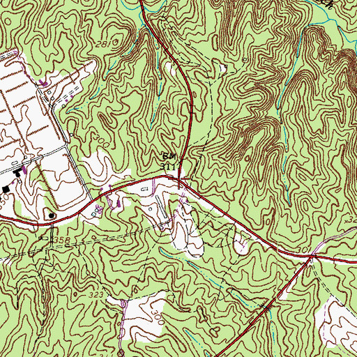 Topographic Map of Chopawamsic (historical), VA