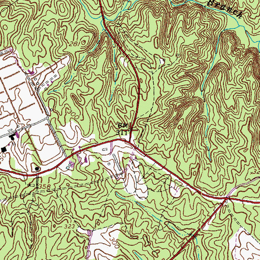Topographic Map of Chopawamsic School (historical), VA