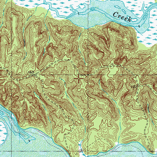 Topographic Map of Marlborough Neck, VA