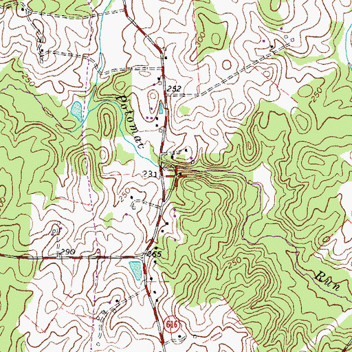 Topographic Map of Potomac Chapel (historical), VA