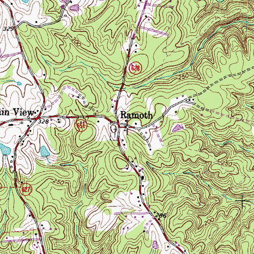 Topographic Map of Ramoth Baptist Church, VA