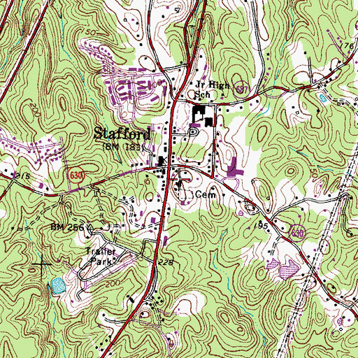 Topographic Map of Regester Chapel United Methodist Church, VA