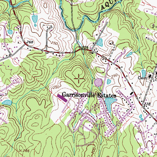 Topographic Map of Rockhill Elementary School, VA