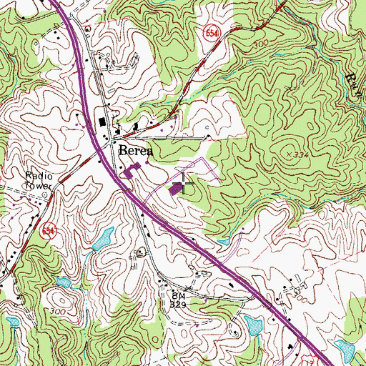 Topographic Map of Stafford Industrial Park, VA
