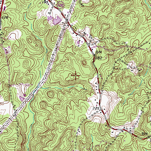Topographic Map of Stafford Middle School, VA