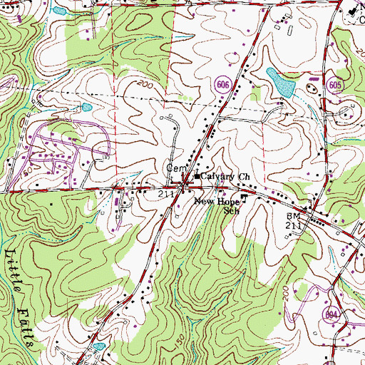 Topographic Map of Sullivan, VA