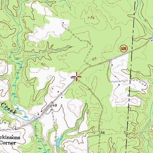Topographic Map of Kings Mill (historical), VA