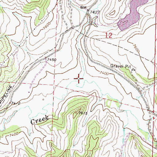 Topographic Map of Road Gulch, CO