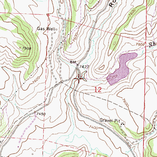 Topographic Map of Sheep Creek, CO