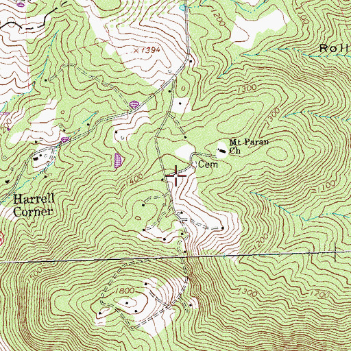 Topographic Map of Cherry Hill School (historical), VA