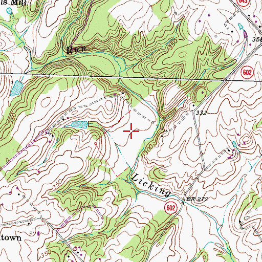 Topographic Map of Germantown Lake, VA