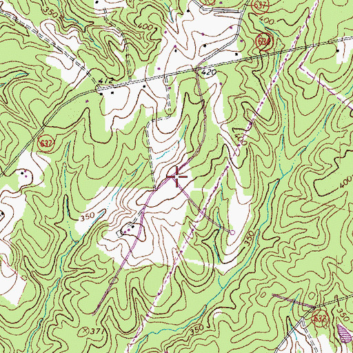 Topographic Map of Golden Hills, VA