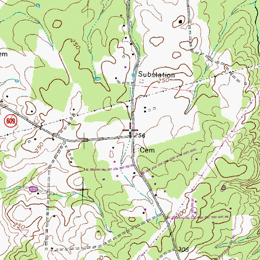 Topographic Map of Good Hope Church (historical), VA