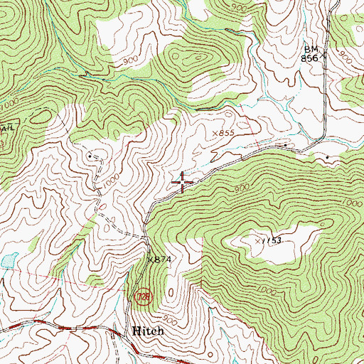 Topographic Map of Hitch School (historical), VA
