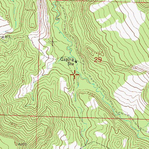 Topographic Map of Little Muddy Gulch, CO