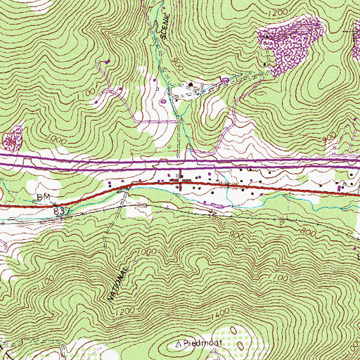 Topographic Map of Petersburg, VA