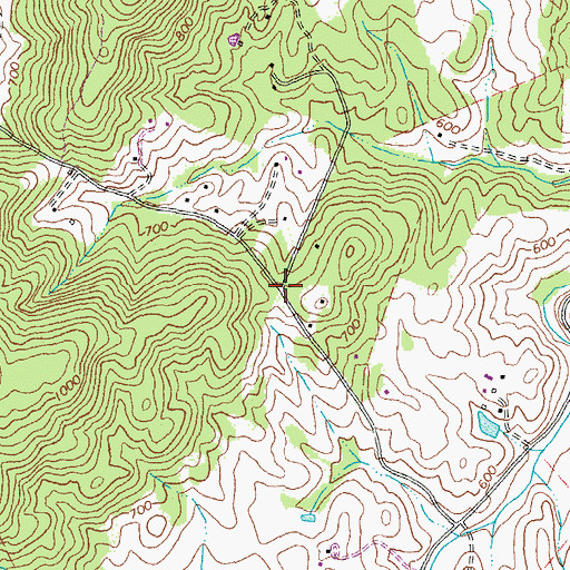 Topographic Map of The Sage, VA