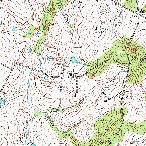 Topographic Map of Western View, VA