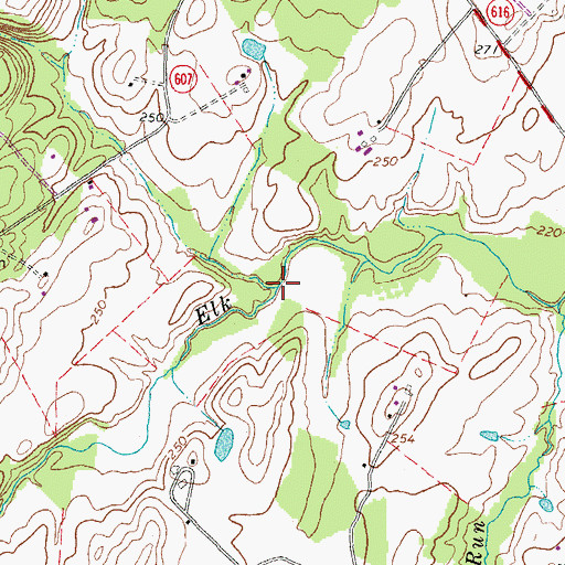 Topographic Map of Windright Run, VA