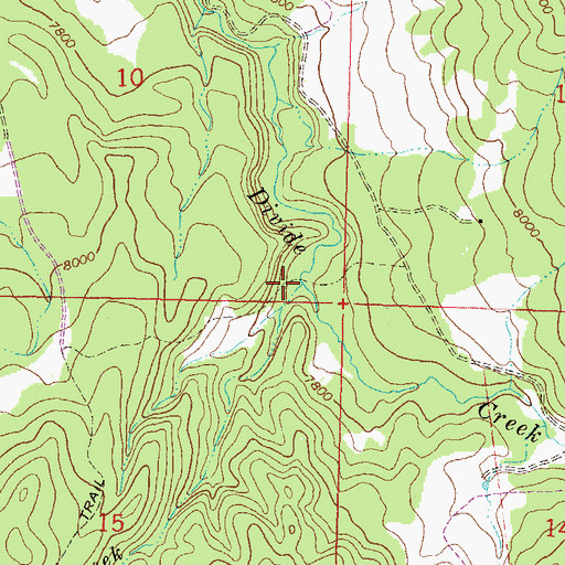 Topographic Map of Reno Creek, CO