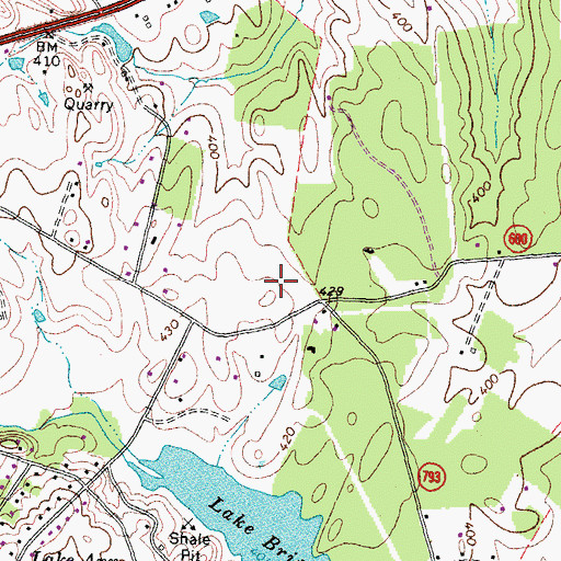 Topographic Map of C Hunter Ritchie Elementary School, VA