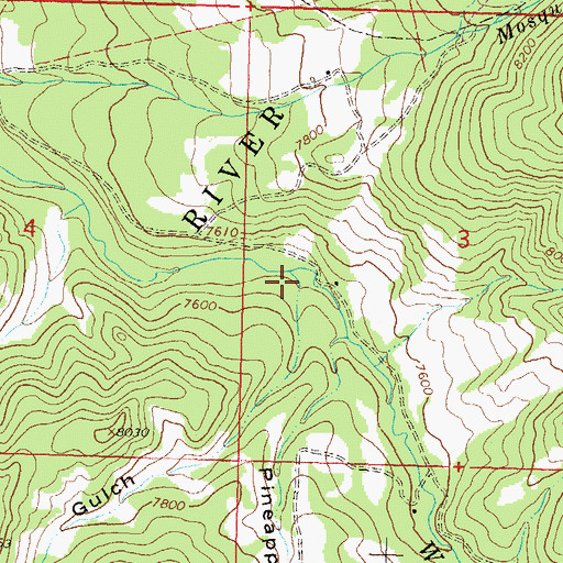 Topographic Map of Wade Gulch, CO
