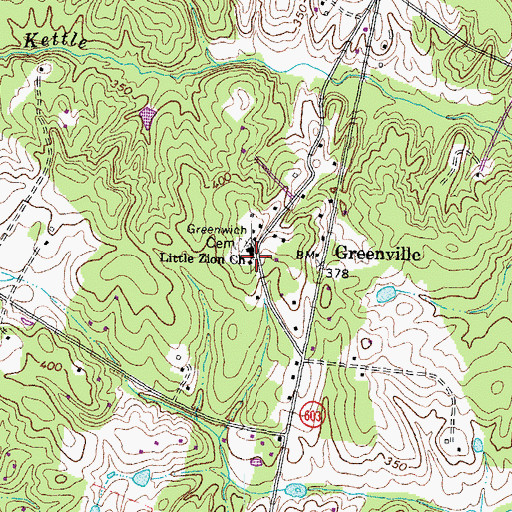 Topographic Map of Resenwald School (historical), VA