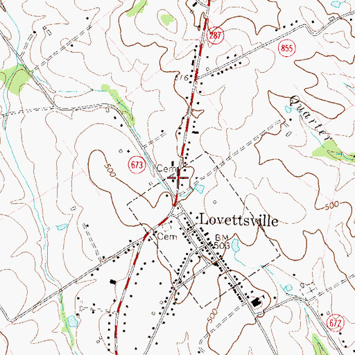 Topographic Map of Afgan Church, VA