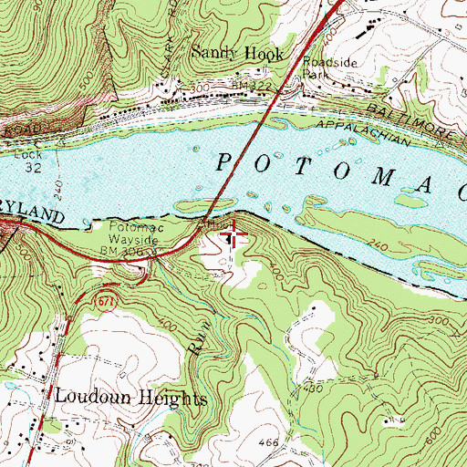 Topographic Map of Blue Ridge Club, VA