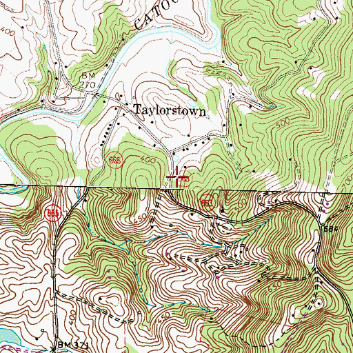 Topographic Map of Mount Pleasant Methodist Church, VA