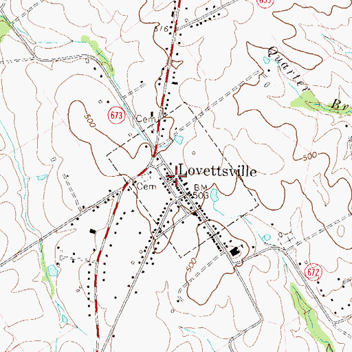 Topographic Map of Saint James United Church of Christ, VA