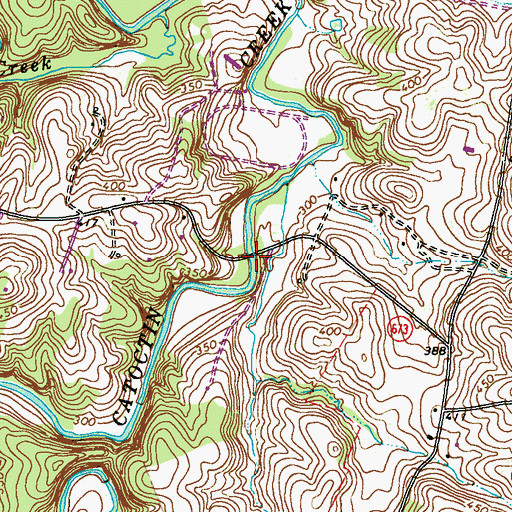 Topographic Map of Catoctin Creek Bridge, VA