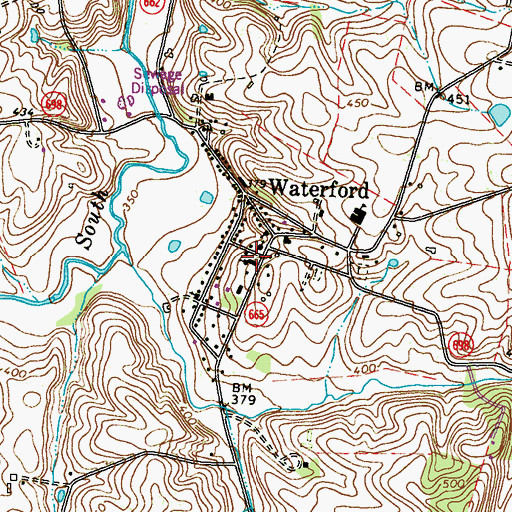 Topographic Map of Catoctin Presbyterian Church, VA