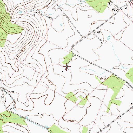 Topographic Map of Dunthorpe Farms, VA