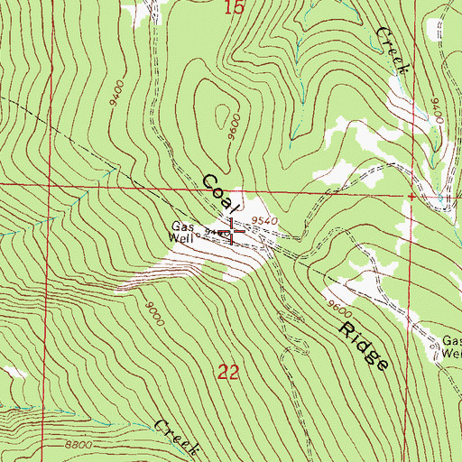 Topographic Map of Coal Ridge, CO