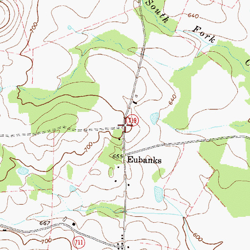 Topographic Map of Miller, VA