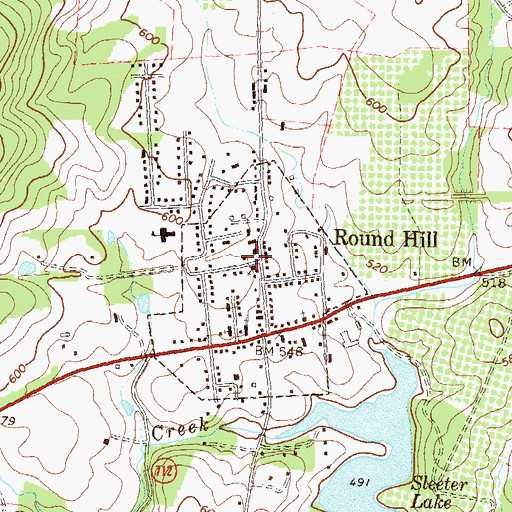 Topographic Map of Mount Zion Baptist Church, VA