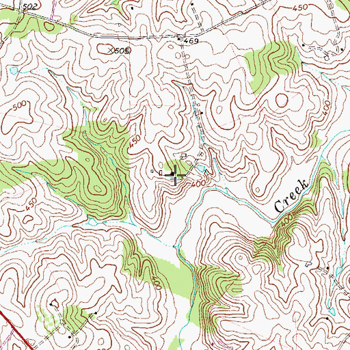 Topographic Map of Rosemont Farm, VA