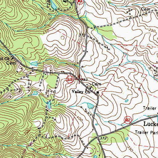 Topographic Map of Scattersville, VA